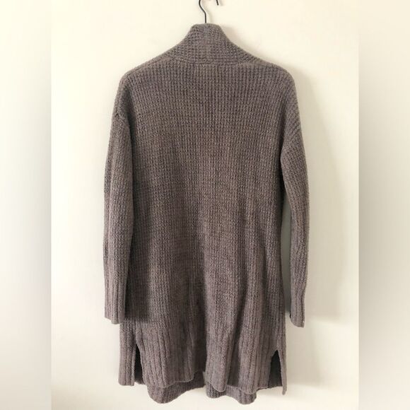 Barefoot Dreams Cozy Chic Lite Long Weekend Cardi in Brown - Size S - Picture 3 of 6